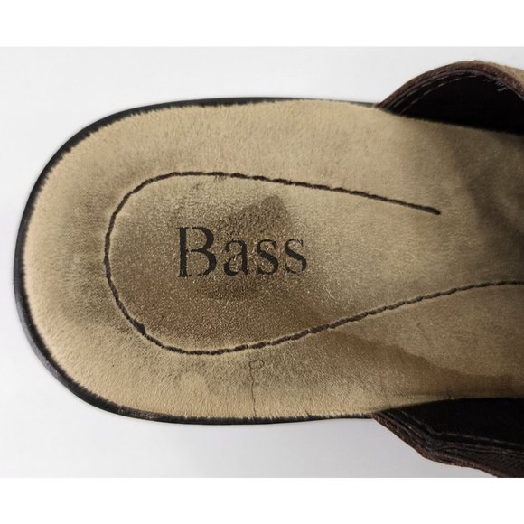 Bass Shoes Womens 8.5M Brown Distressed Brenda Classic Open Cut Clog Slip on - Picture 7 of 10